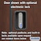 Salsbury Industries 3 Tier Designer Locker, 54"Wx76"Hx24"D, 9 Door, Mahogany 18-23364MAH - alternate 8